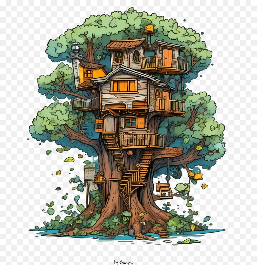 La Casa Del árbol，Fuerte De Los árboles PNG