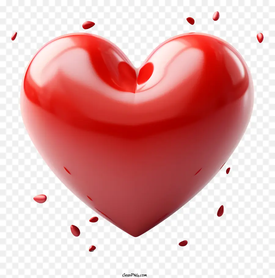 Emojis，Globo De Corazón Rojo PNG