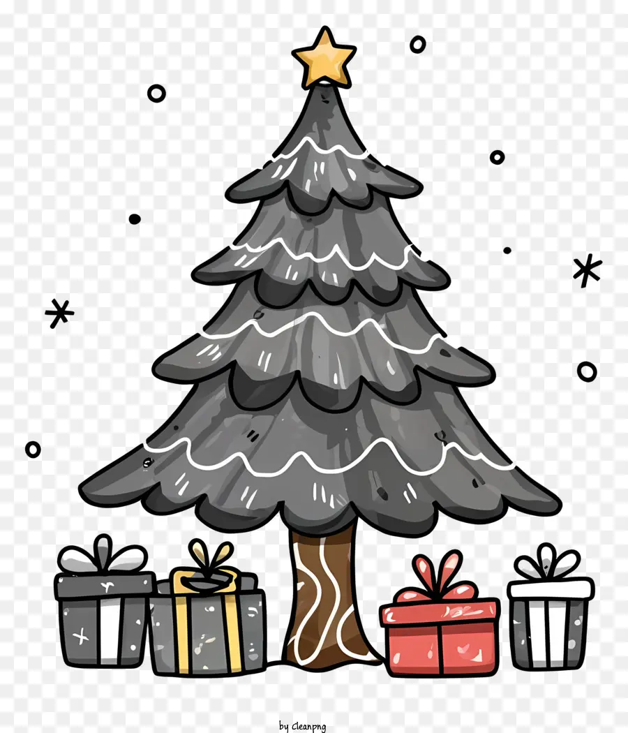 Dibujos Animados，árbol De Navidad PNG