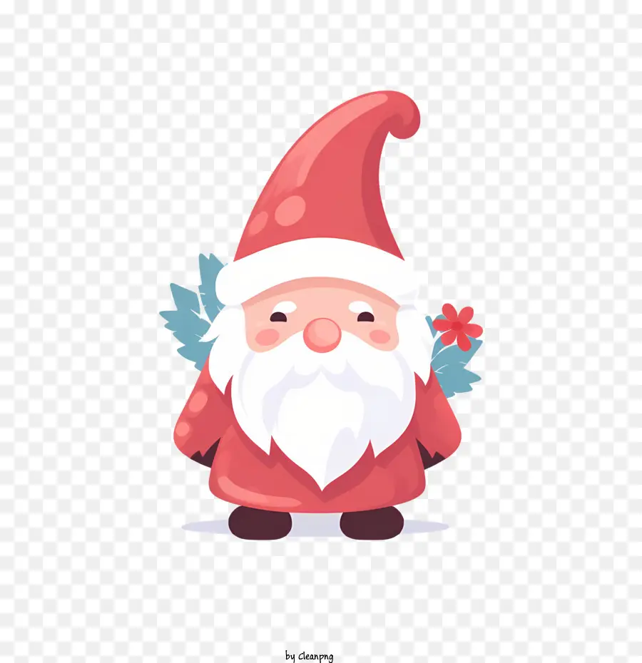 La Navidad De Gnome，Santa PNG