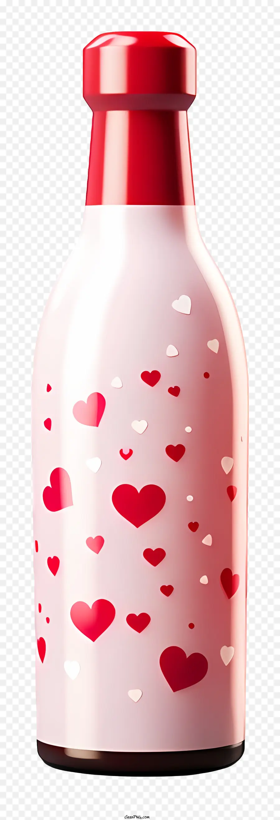 Emojis，Botella Con Corazones PNG