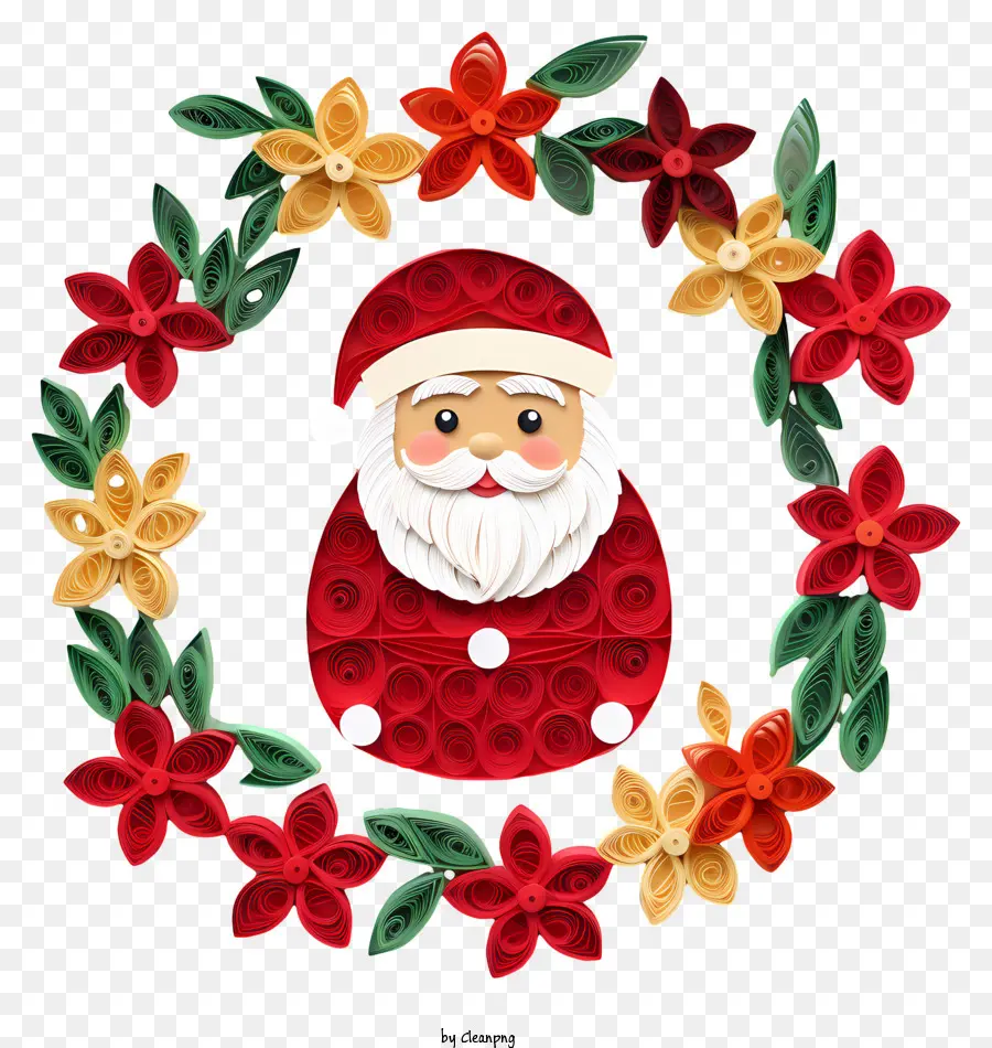 Elementos Navideños，Papá Noel PNG