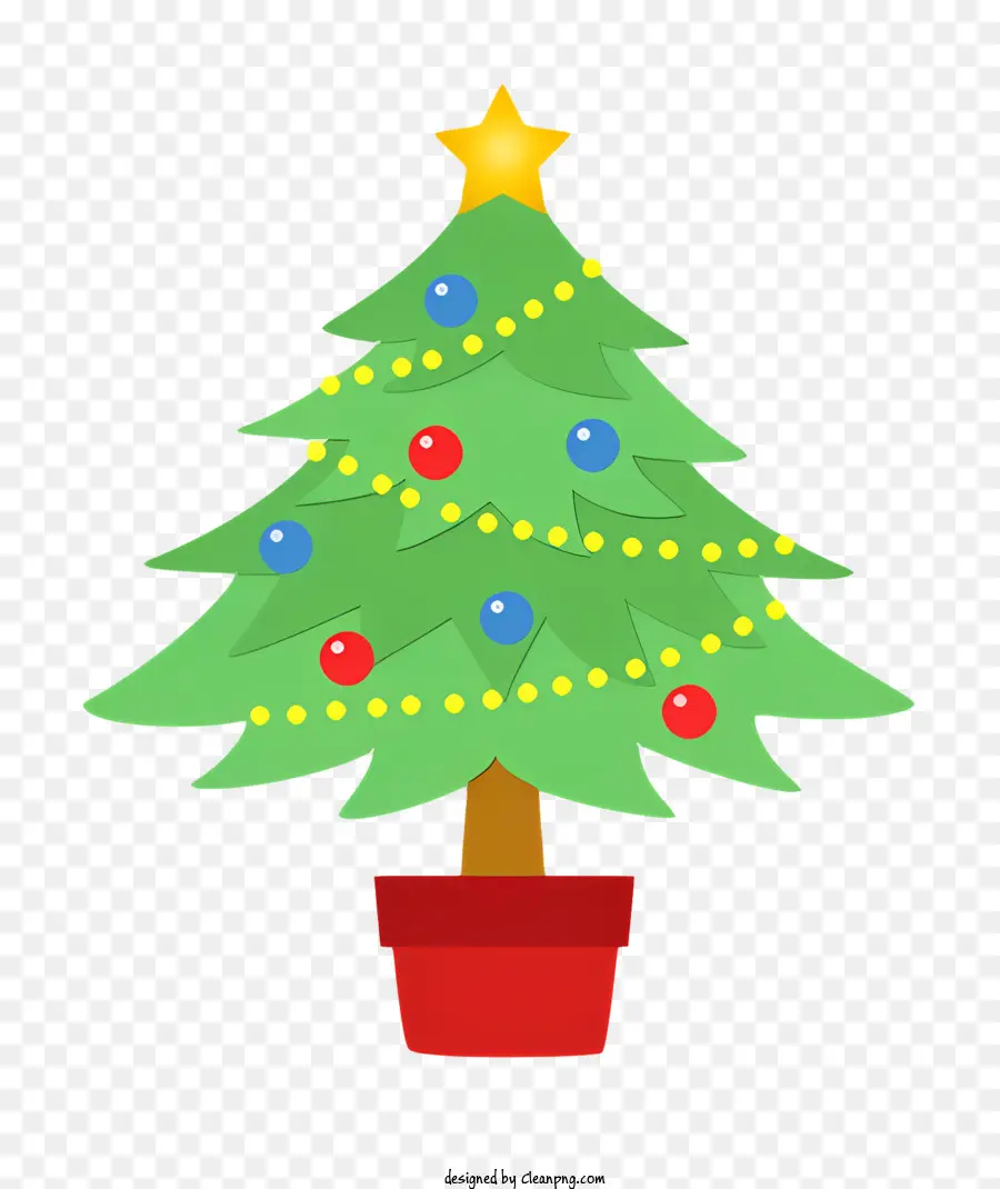 Dibujos Animados，Árbol De Navidad PNG