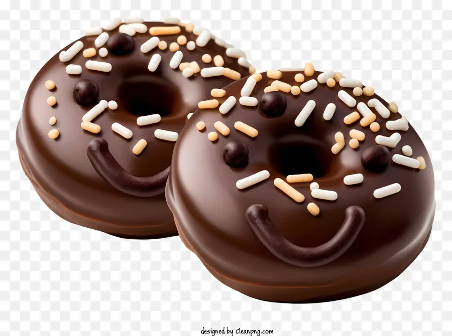 Cubiertas De Chocolate De Cualquier Día，Chocolate Donuts PNG