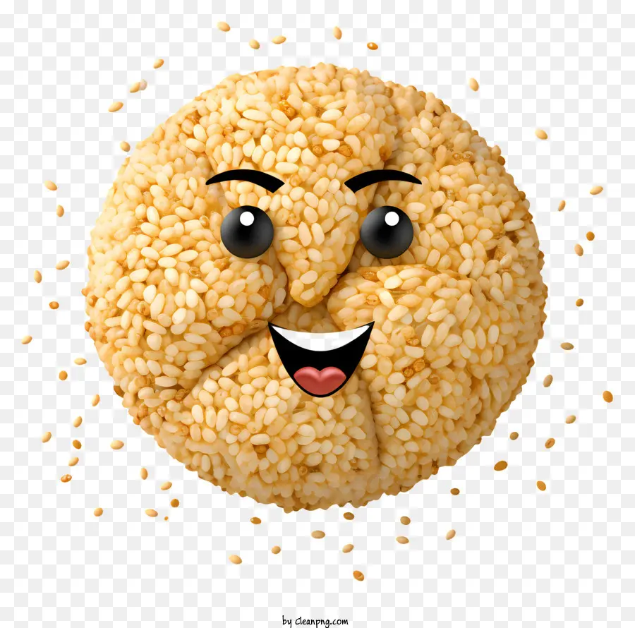 Emojis，Pastel De Arroz Sonriente PNG