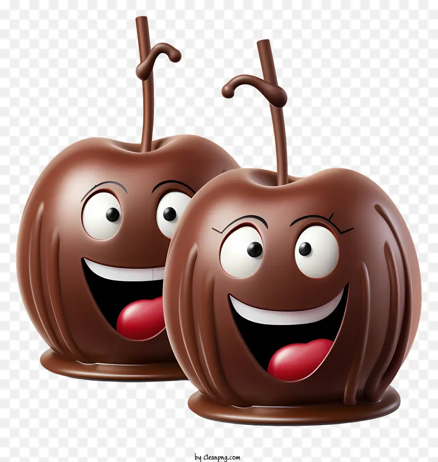 Cubiertas De Chocolate De Cualquier Día，Manzanas Cubiertas De Chocolate PNG