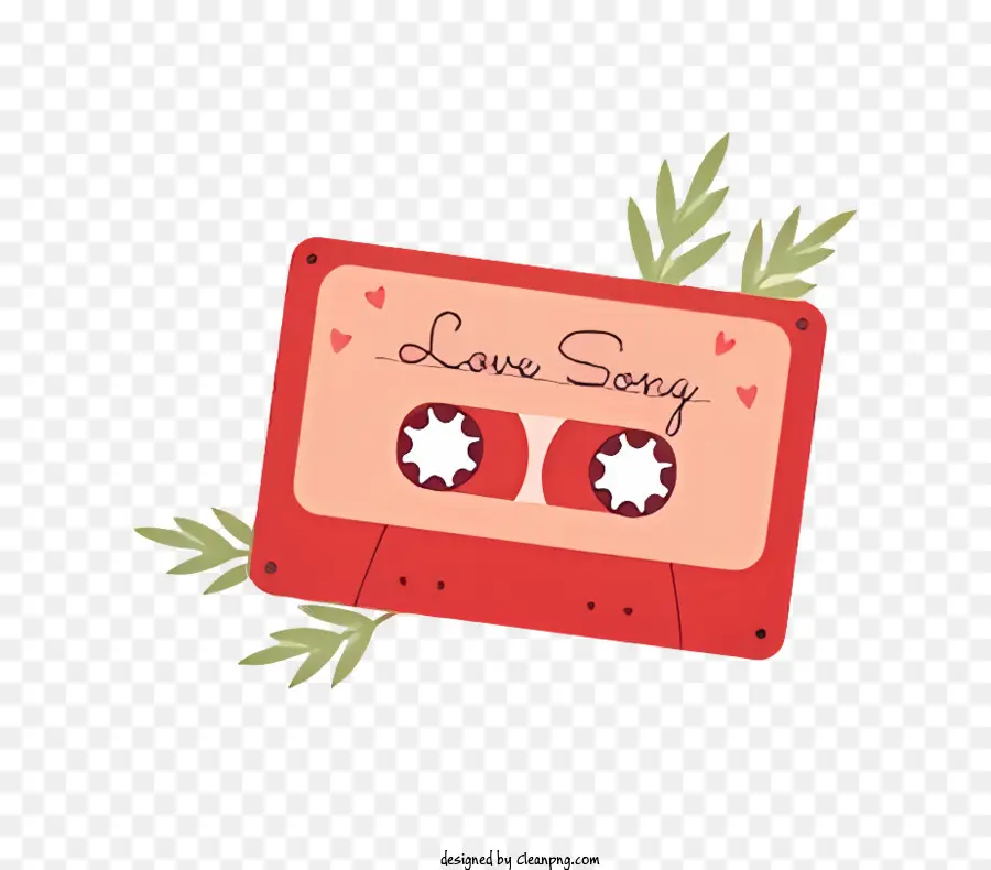 Valentine，Cinta De Cassette Rojo PNG