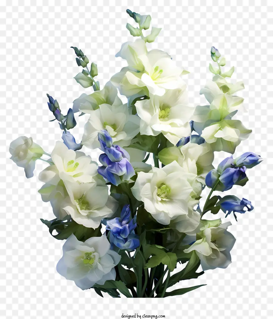 Arreglo Floral De Delphinium，Ramo PNG