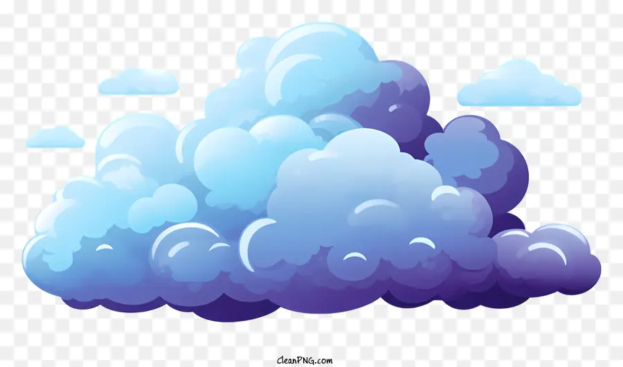 Ilustración De Vector Plano Minimalizado，La Nube PNG