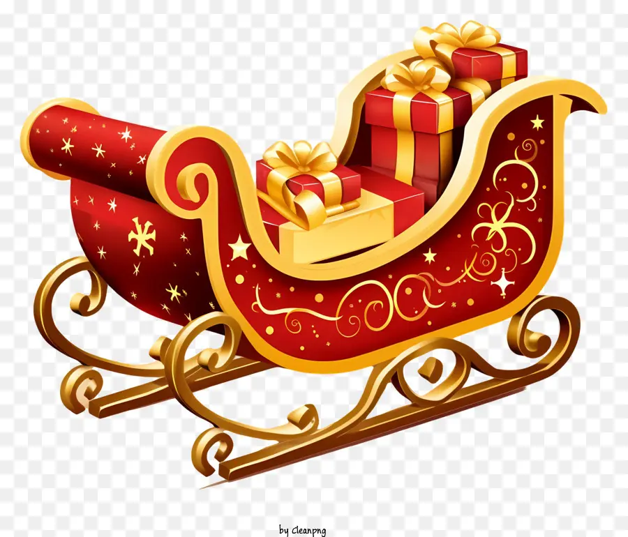 Trineo De Regalo Plano，Sleigh PNG