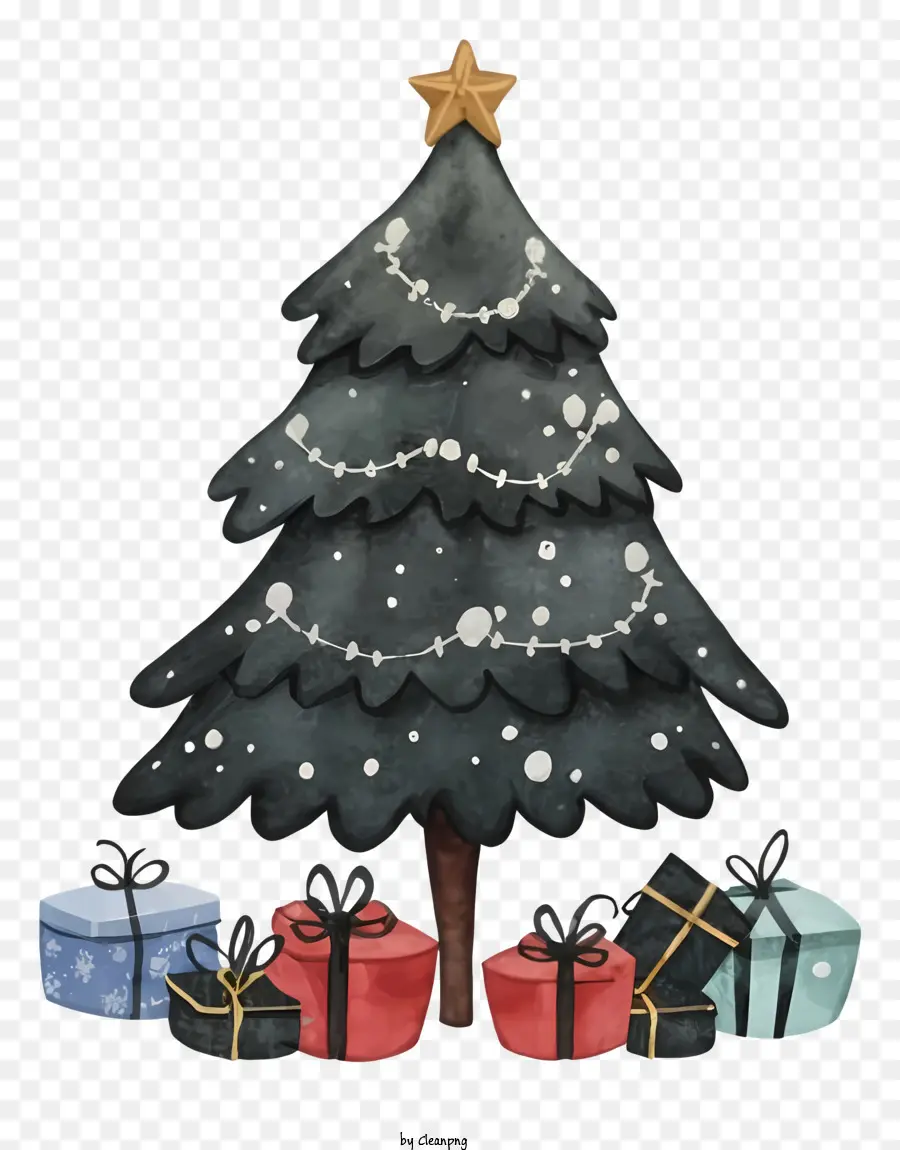 Dibujos Animados，árbol De Navidad PNG