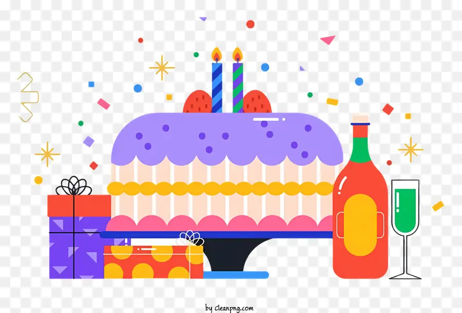 Cumpleaños，Torta De Cumpleaños PNG