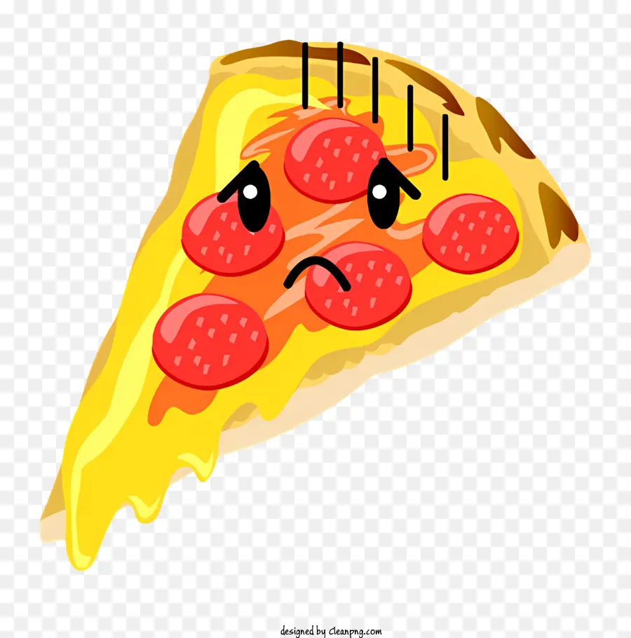 La Historieta，Pizza De Cara Triste PNG