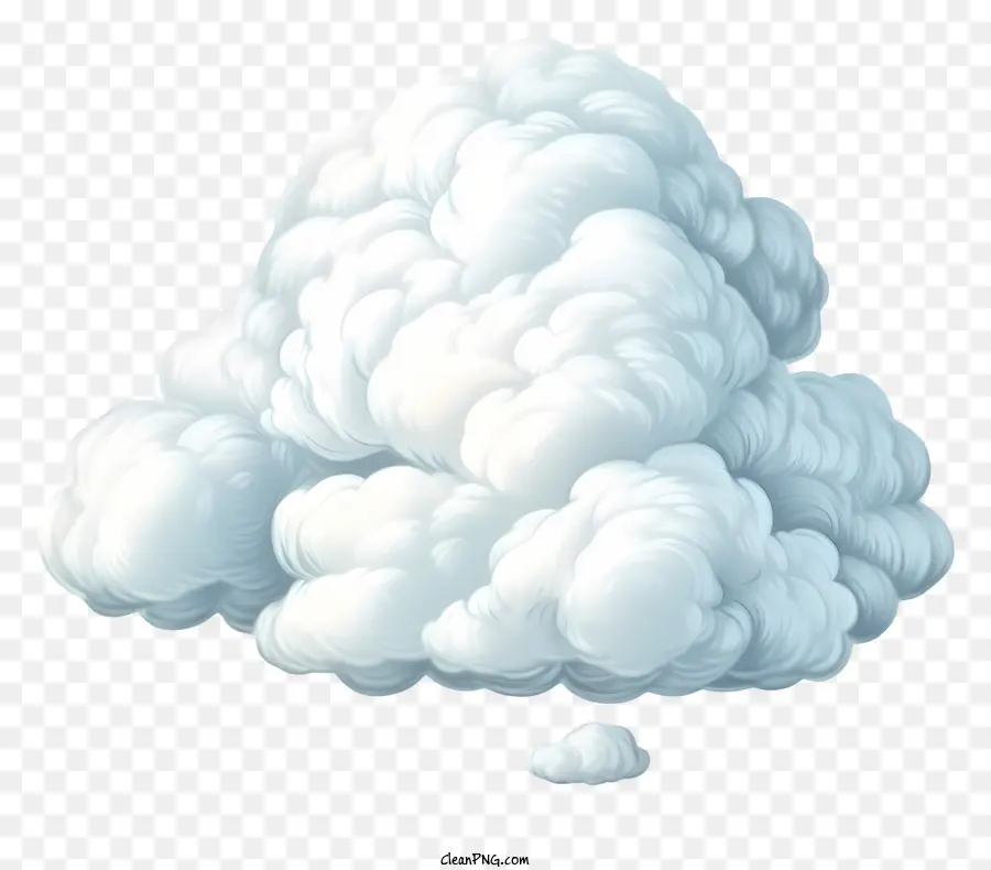 Nube Dibujada A Mano，De Dibujos Animados En La Nube PNG