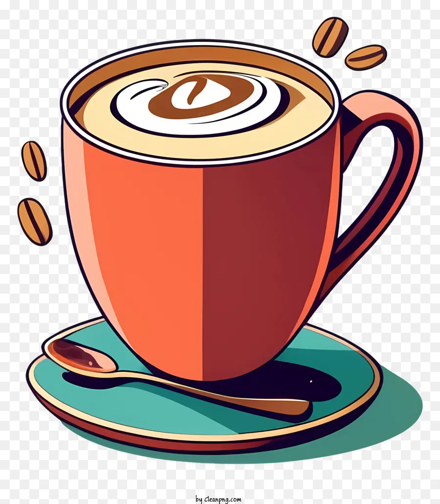 La Historieta，Taza De Cappuccino PNG