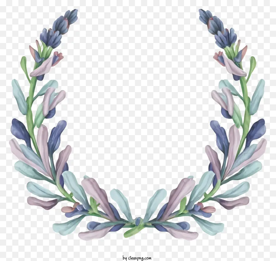 La Historieta，Corona De Flores De Lavanda PNG