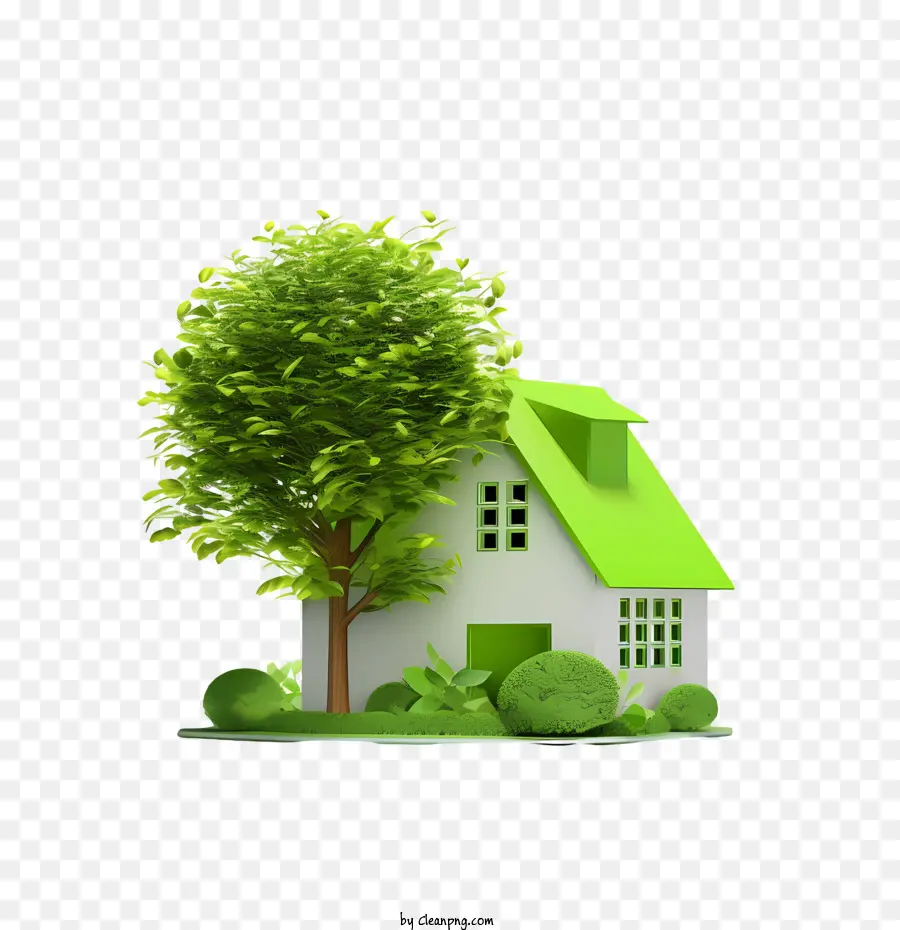 Eco Casa，Casa Ecológica PNG