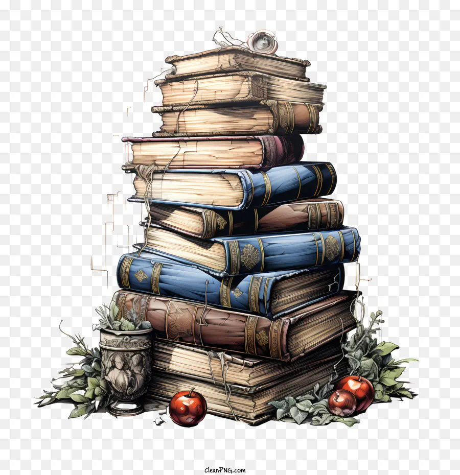 Libros，Pila De Libros PNG