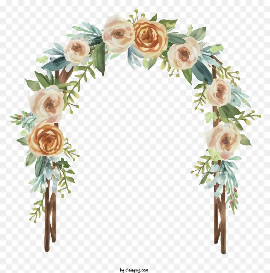 La Historieta，Arco De Arco Floral PNG