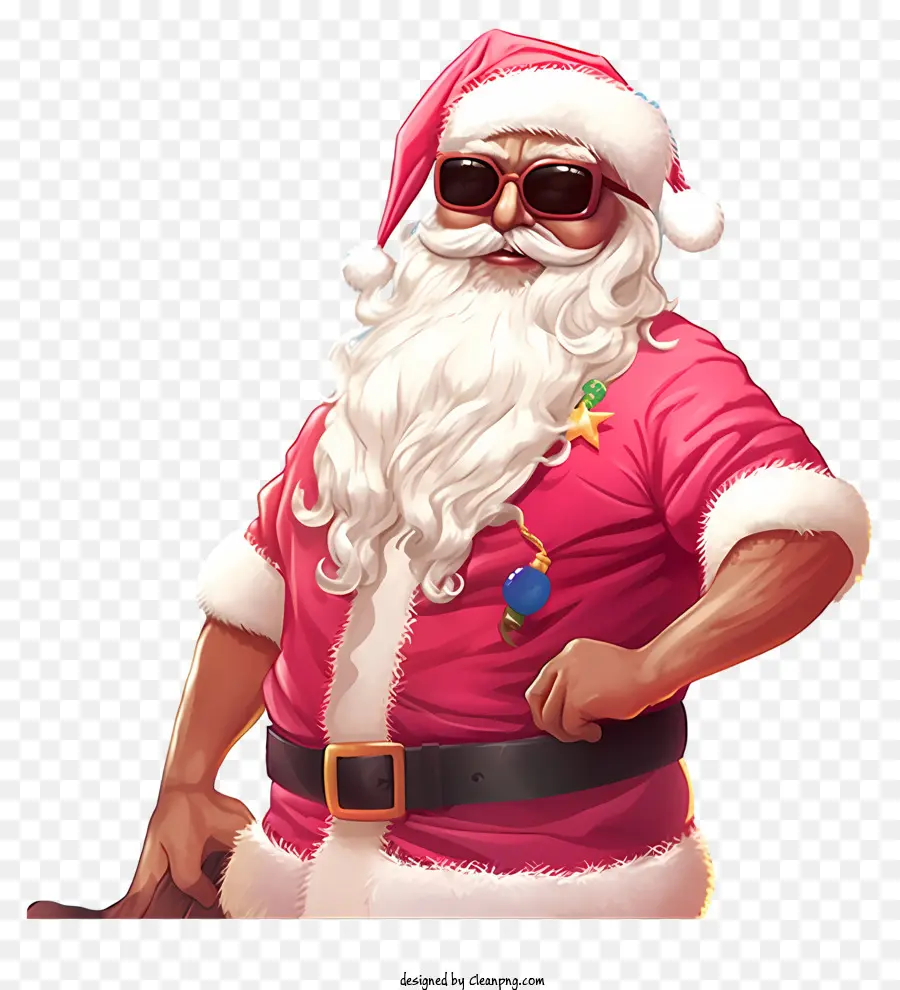 Santa Tropical Realista，Santa Claus PNG