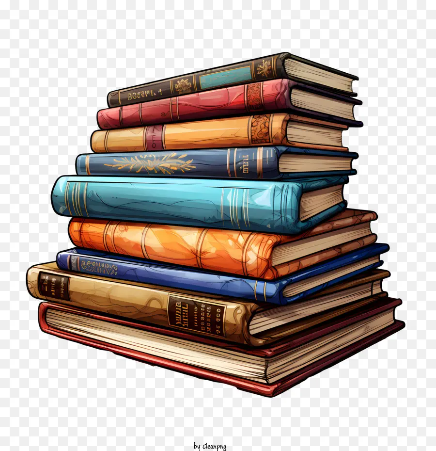 Pila De Libros，Libros PNG