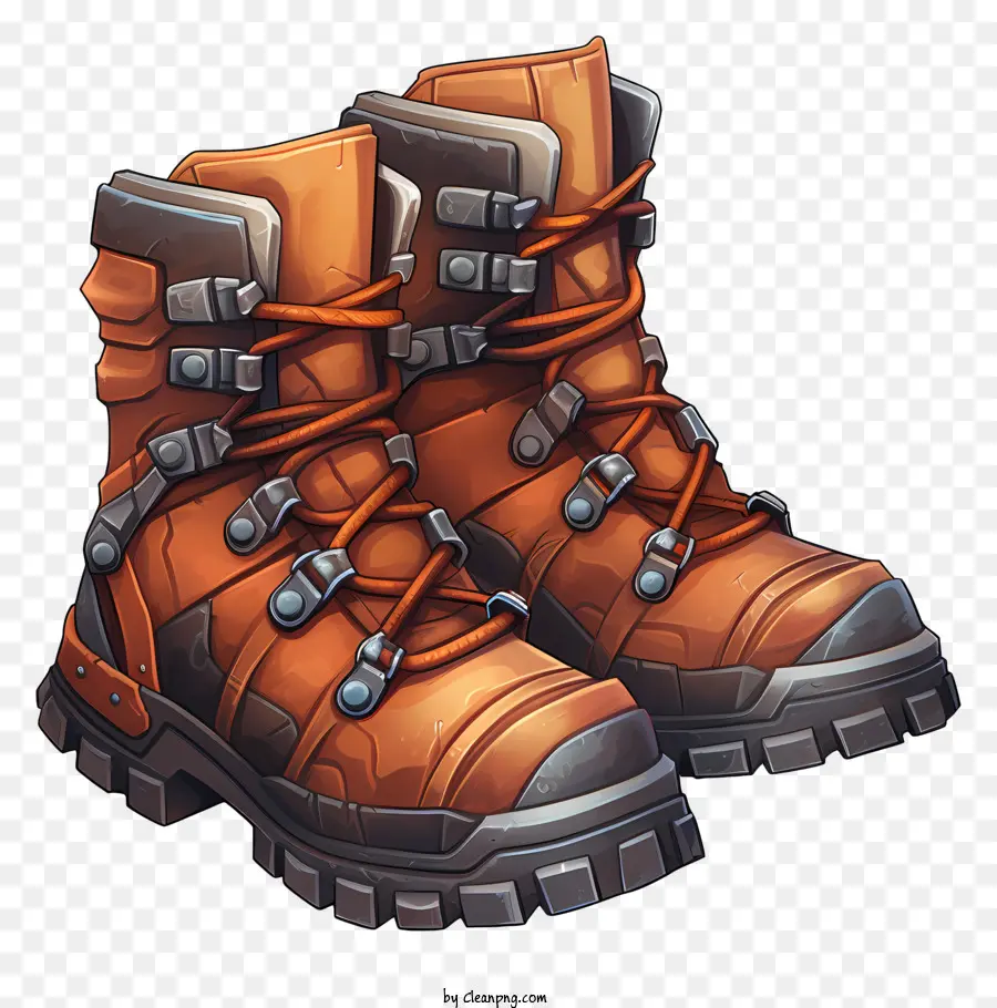 Botas De Invierno，Botas De Senderismo De Cuero PNG