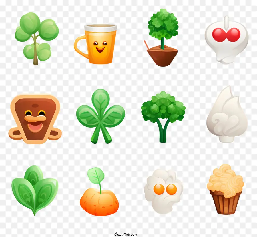 Emoji，Elementos Del Día De San Patricio PNG