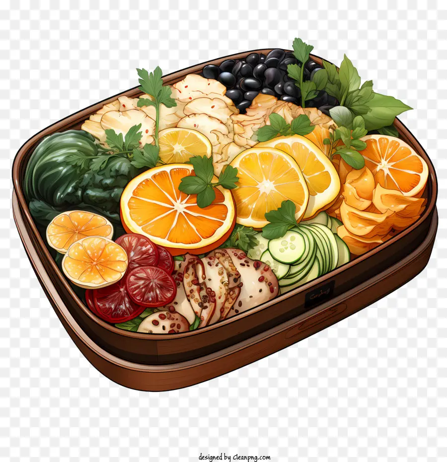 Caja Bento，Plato De Verduras PNG