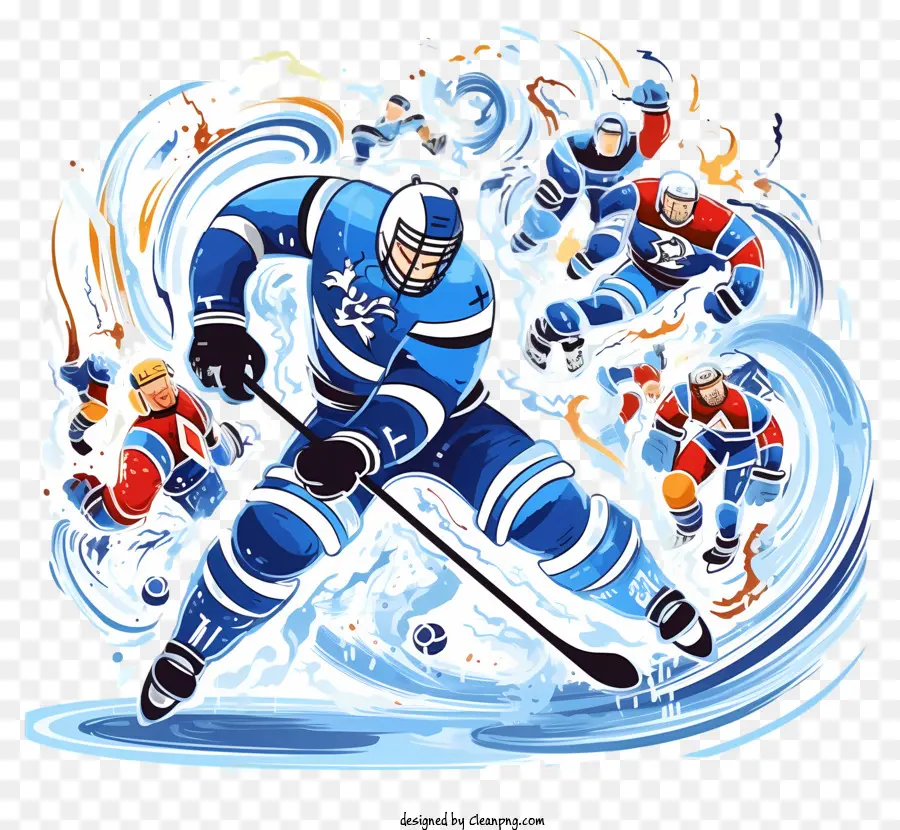 Hockey Sobre Hielo，El Lago Congelado PNG