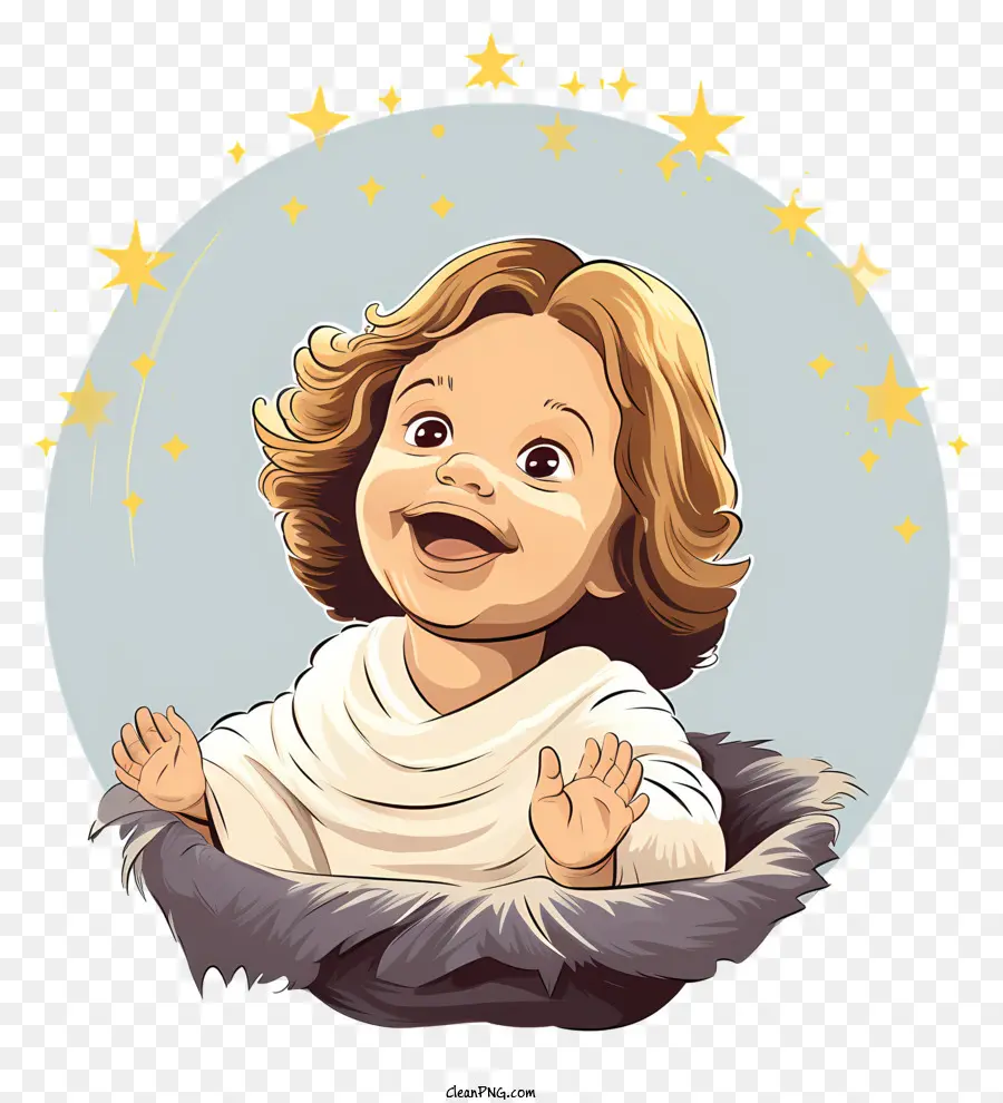 Estilo Retro De Moda Jesús Bebé，Niña PNG