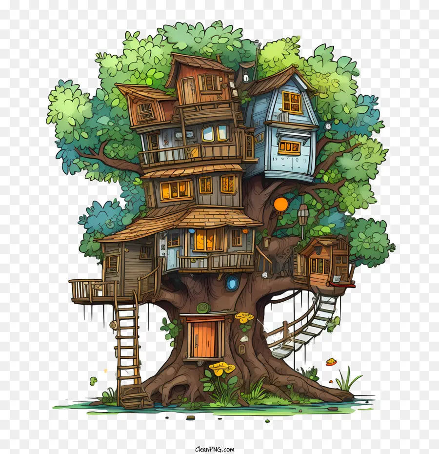 La Casa Del árbol，La Casa En El árbol PNG