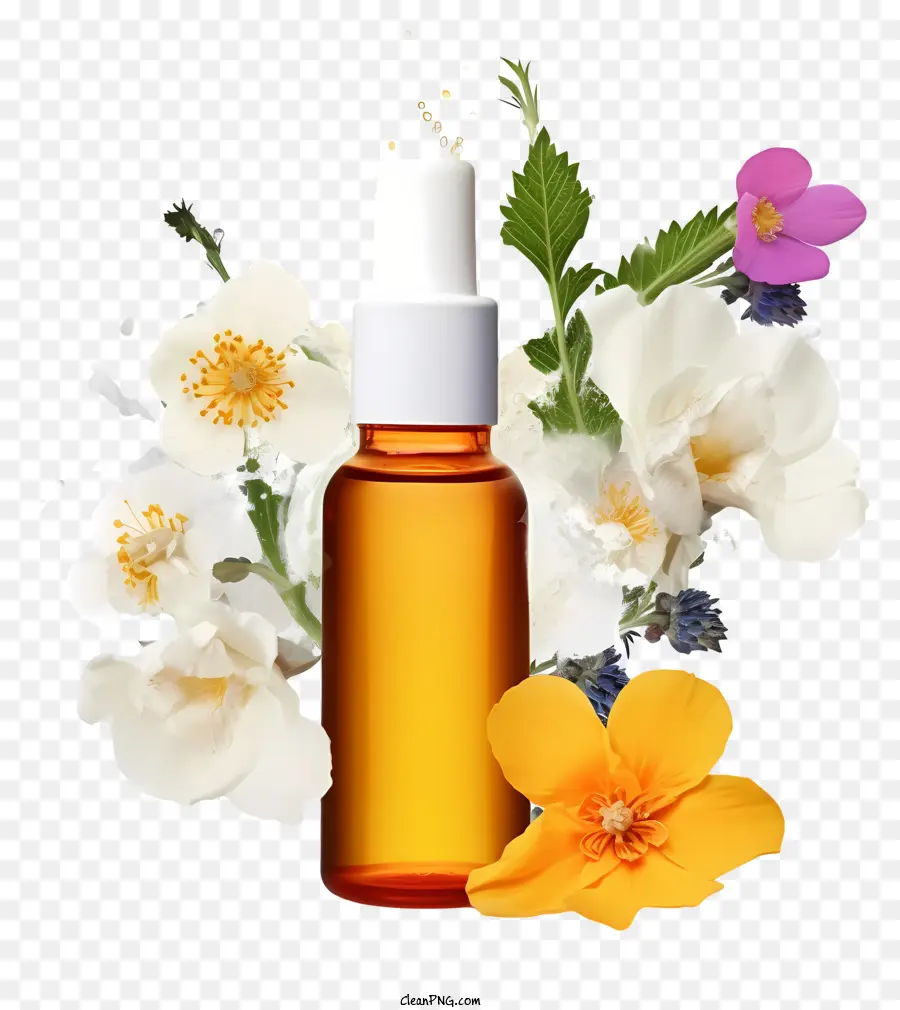 Terapia De Esencias De Flores Realistas，Aceite Esencial PNG