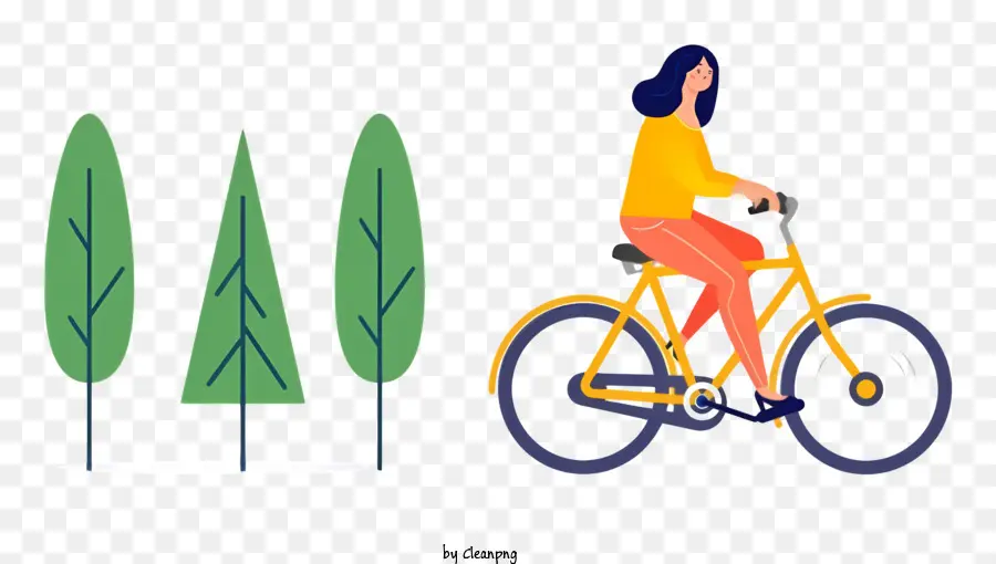 Viajes，Mujer Montando Una Bicicleta PNG