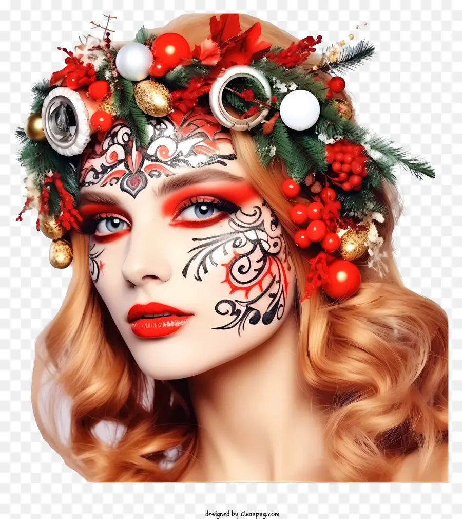 Garabato Maquillaje De Navidad，Maquillaje De Navidad PNG