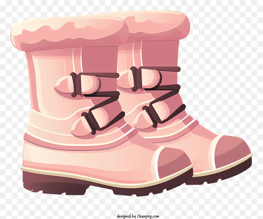 Botas De Invierno，Botas Rosas PNG