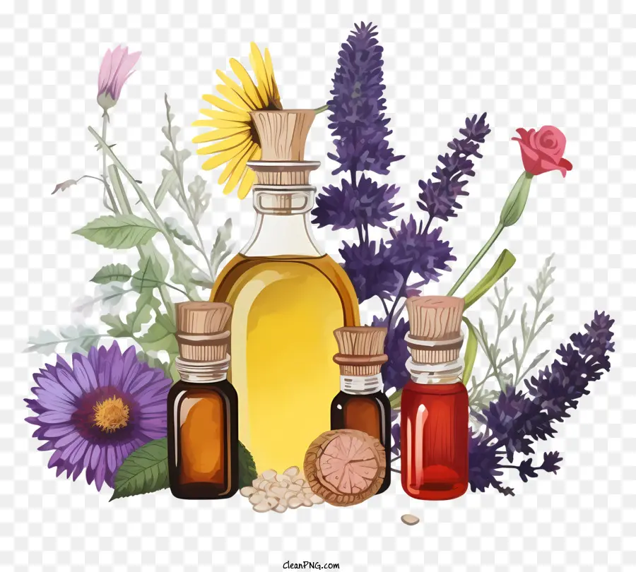 Remedios Florales De Bach，Aceites Esenciales PNG