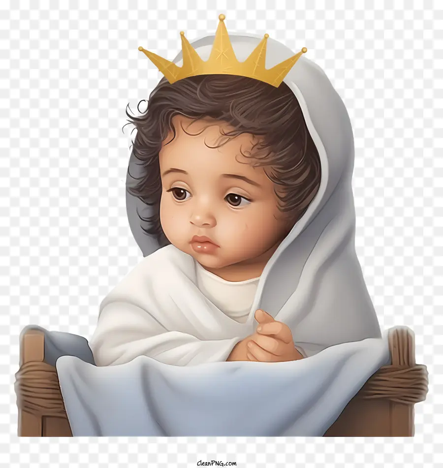 Bebe Jesus Realista 3d，Bebe Con Corona PNG