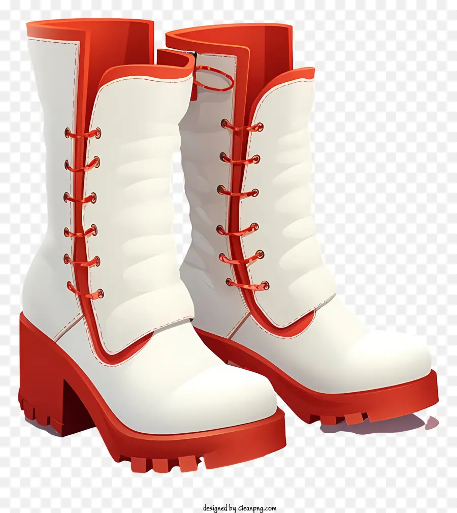 Botas De Invierno Planas，Botines Blancos PNG