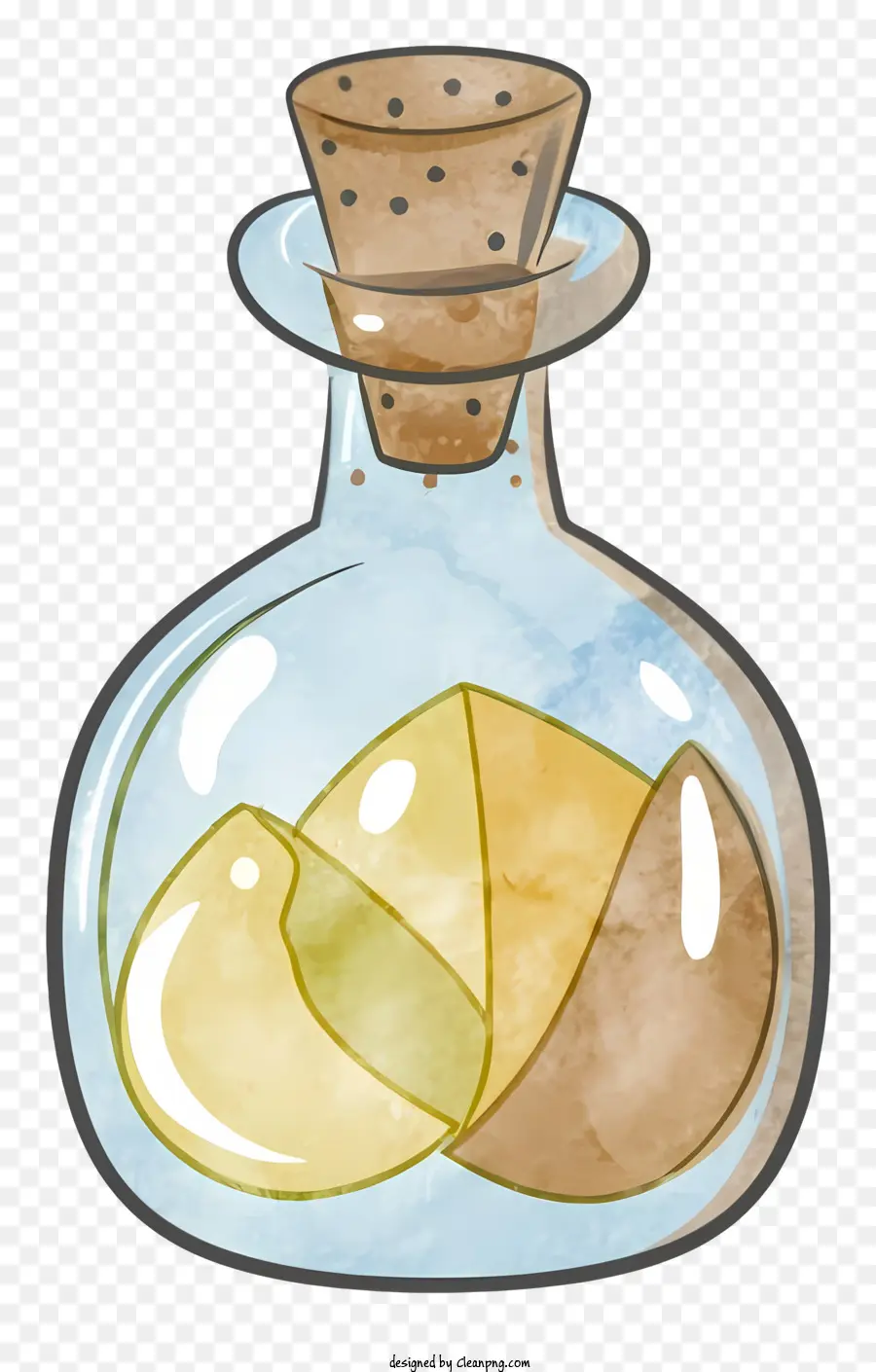 Dibujos Animados，Botella Con Gemas PNG