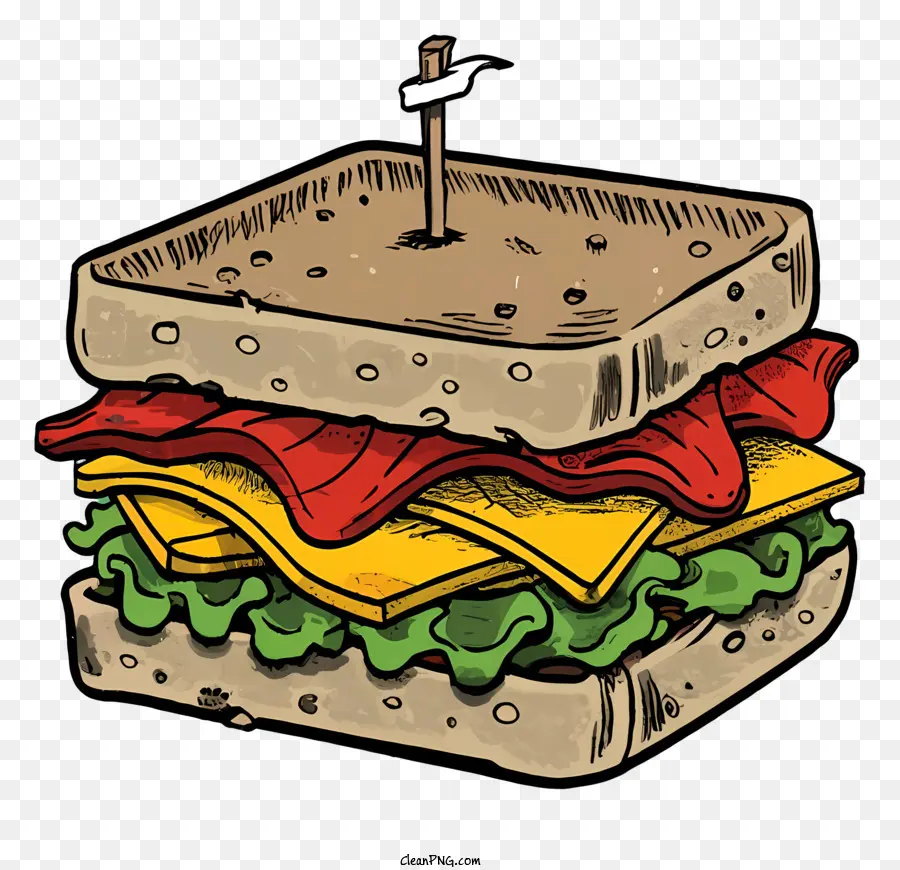 Dibujos Animados，Sándwich PNG