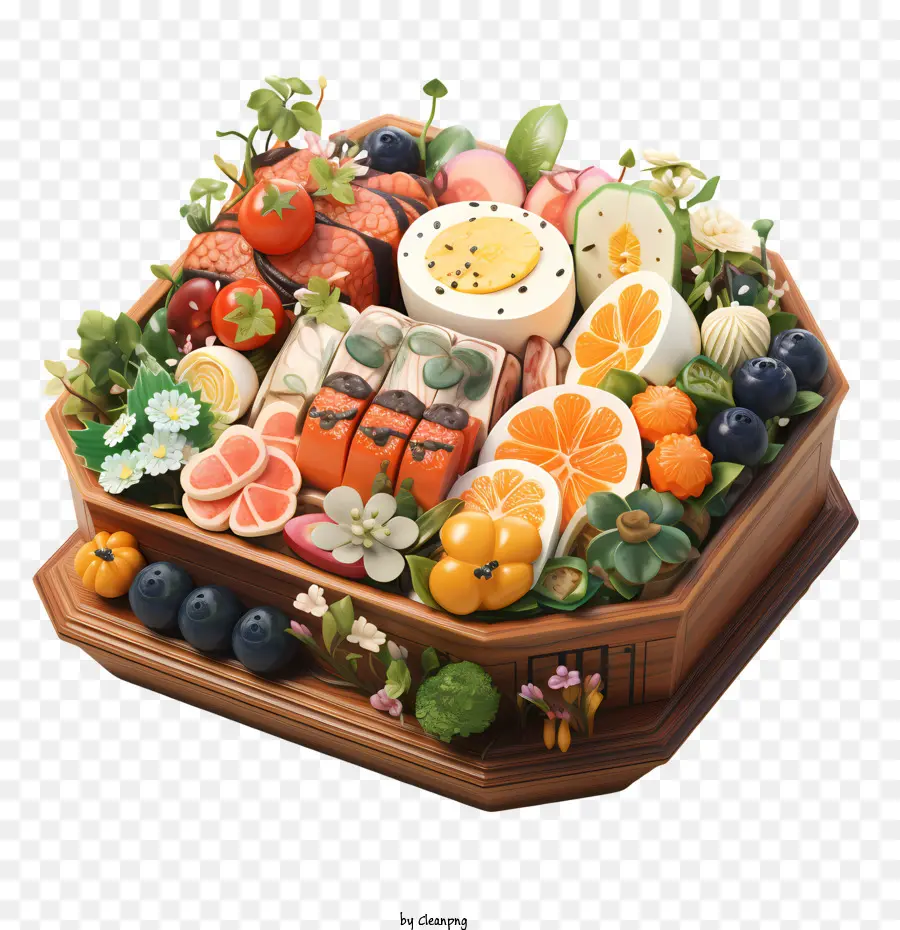 Caja Bento，La Comida Japonesa PNG