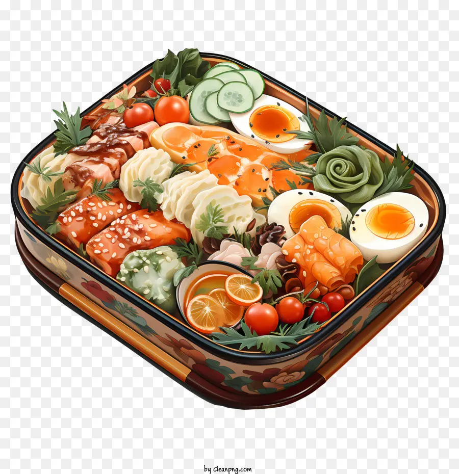 Caja Bento，Cocina Japonesa PNG