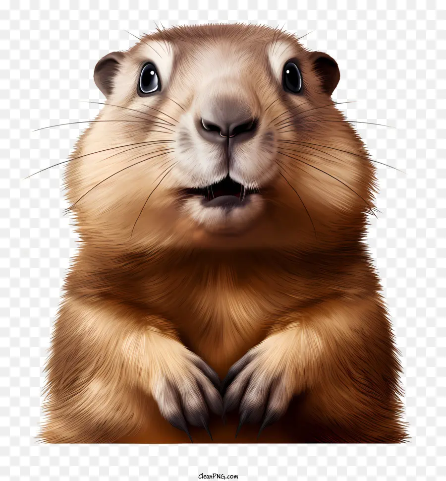 Día De La Marmota，Marmota Sorprendida PNG