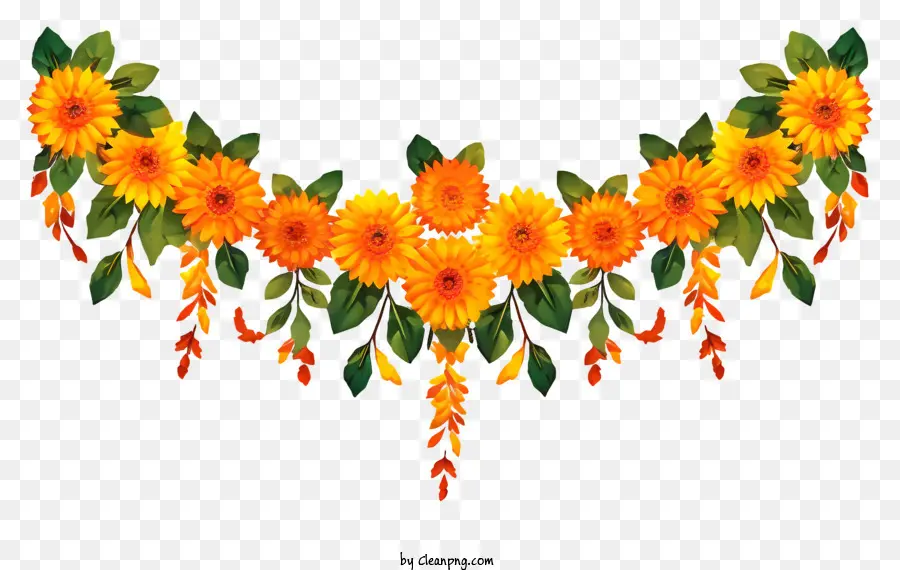 Decoración De Caléndula Toran，Girasoles PNG