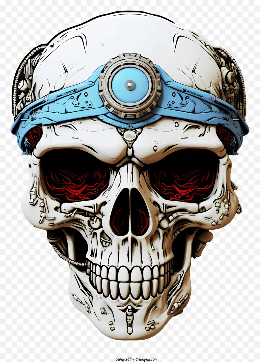 Calavera Genial，Cráneo Mecánico PNG