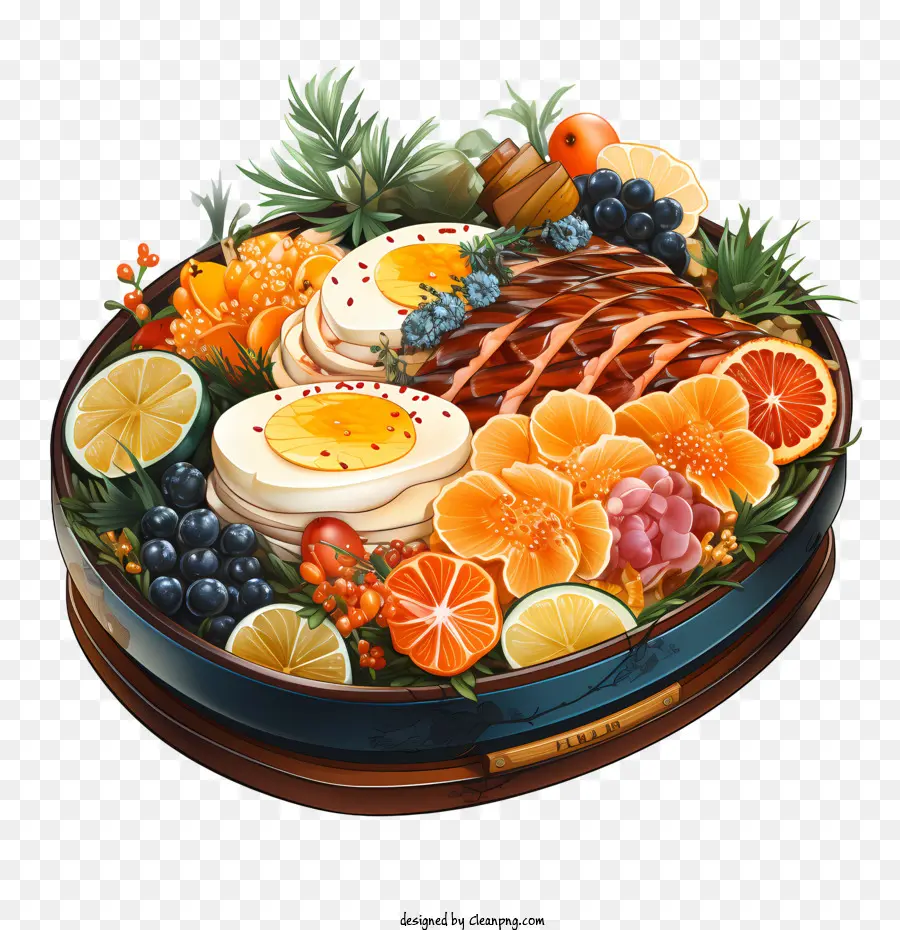 Caja Bento，Bandeja De Fruta PNG