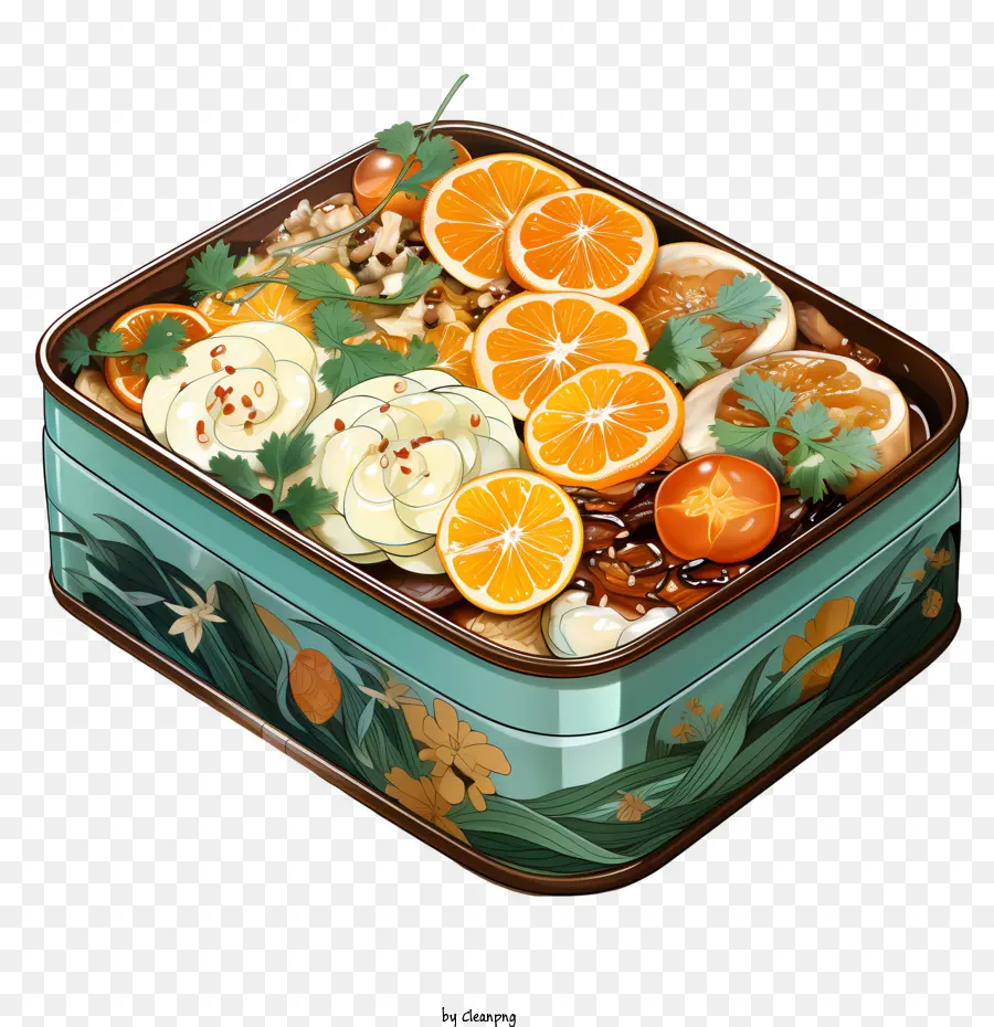 Caja Bento，Cesta De Fruta PNG