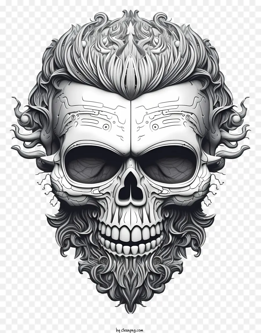 Calavera 3d Fría，1 Tatuaje De Cráneo PNG