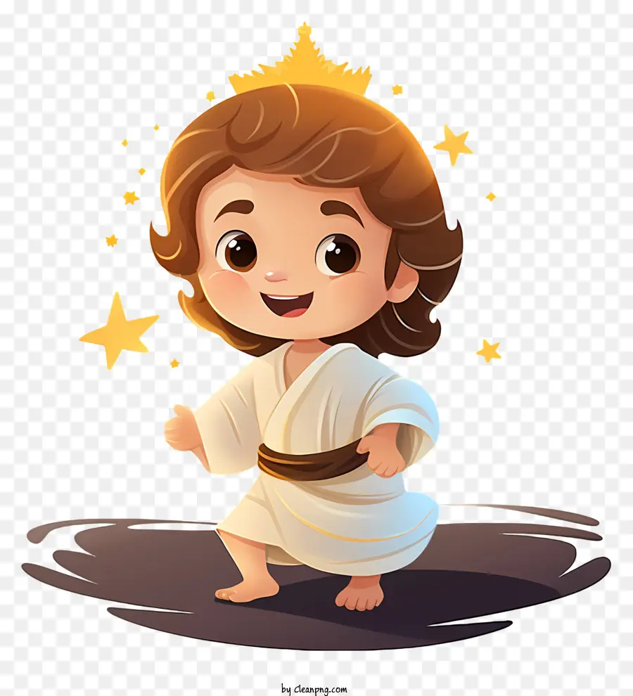 Dibujos Animados De Jesús Bebé，Bebé En La Corona PNG