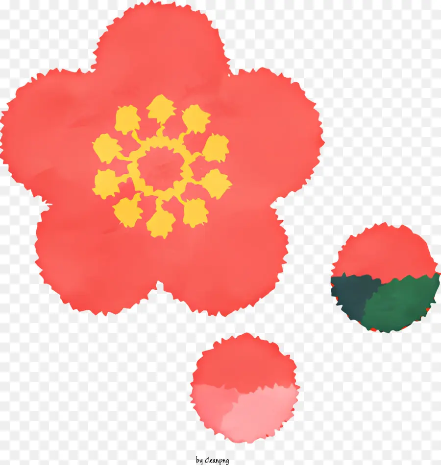 Watercolor Flower，Los Colores Brillantes PNG